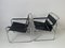 Vintage Chrome Frame Sling Leather Chairs, 1970s 12