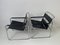 Vintage Chrome Frame Sling Leather Chairs, 1970s, Image 12