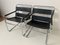 Vintage Chrome Frame Sling Leather Chairs, 1970s, Image 3