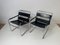 Vintage Chrome Frame Sling Leather Chairs, 1970s 1