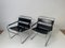 Vintage Chrome Frame Sling Leather Chairs, 1970s 11