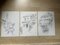Jan Kristofori, Swiss Motives / Tessin Houses, Bocetos originales a lápiz, Juego de 3, Imagen 2