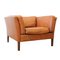 Vintage Danish Buffalo Leather Sofa 1