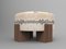 Cassette Pouf in Cascadia Basalt Fabric and Smoked Oak by Alter Ego for Collector 1