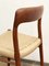 Mid-Century Model 75 Chairs in Teak by Niels O. Møller for J.L. Moller, 1950, Set of 4 7