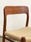 Mid-Century Model 75 Chairs in Teak by Niels O. Møller for J.L. Moller, 1950, Set of 4, Image 8