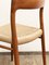 Chaises Modèle 75 Mid-Century en Teck par Niels O. Møller pour JL Moller, 1950, Set de 2 7