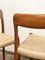 Chaises Modèle 75 Mid-Century en Teck par Niels O. Møller pour JL Moller, 1950, Set de 2 11