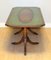 Antique Brown Mahogany & Green Leather Top Coffee Table on Tripod Legs from Bevan Funnell 5