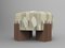 Cassette Pouf in District Alabaster Fabric and Smoked Oak by Alter Ego for Collector, Image 1