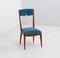 Italian Velvet Dining Chairs, 1950s, Set of 4 5