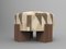 Cassette Pouf in District Silt Fabric and Smoked Oak by Alter Ego for Collector, Image 1