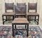 Louis XIII Stühle aus Eiche & Leder, 20. Jahrhundert, 4er Set 1