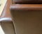 Sofá de dos plazas de cuero marrón estilo Chesterfield al estilo de Knoll, Imagen 12