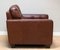Chesterfield Style Brown Leather Armchair in the style of Knoll, Image 6
