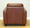 Chesterfield Style Brown Leather Armchair in the style of Knoll 10