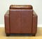 Chesterfield Style Brown Leather Armchair in the style of Knoll, Image 10