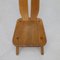 Brutalist Dining Chair in Oak by De Puydt, 1970s, Set of 4, Image 8