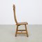 Brutalist Dining Chair in Oak by De Puydt, 1970s, Set of 4 4