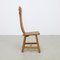 Brutalist Dining Chair in Oak by De Puydt, 1970s, Set of 4, Image 4