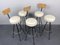 Bar Stools by Herta Maria Witzemann for Erwin Behr, Germany, 1950s, Set of 5 3