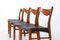 Sedie da pranzo Gs61 Mid-Century in teak di Arne Wahl Iversen per Glyngøre Stolfabrik, set di 4, Immagine 3