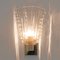 Art Deco Style Brass and Pulegoso Murano Glass Sconces by Barovier & Toso, 1990, Set of 2, Image 4