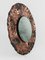 Brutalist Mirror in Hammered Copper in the style of A. Bragalini, Italy, 1950s 13