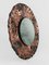 Brutalist Mirror in Hammered Copper in the style of A. Bragalini, Italy, 1950s, Image 13