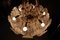 Italienische Blumen Deckenlampe aus Muranoglas & Metall, 1970er 5