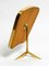 Großer verstellbarer Mid-Century Dreibein Tischspiegel aus Messing von United Workshops für Vereinigte Werkstätten Collection, 1950er 11