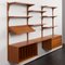 Teak Wall Unit with Dresser and Vinyl Records Cabinet by Poul Cadovius for Cado, Denmark, 1960s 6