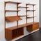 Teak Wall Unit with Dresser and Vinyl Records Cabinet by Poul Cadovius for Cado, Denmark, 1960s, Image 6