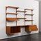 Teak Wall Unit with Dresser and Vinyl Records Cabinet by Poul Cadovius for Cado, Denmark, 1960s 5