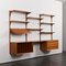 Teak Wall Unit with Dresser and Vinyl Records Cabinet by Poul Cadovius for Cado, Denmark, 1960s 4