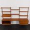Teak Wall Unit with Dresser and Vinyl Records Cabinet by Poul Cadovius for Cado, Denmark, 1960s 7