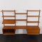 Teak Wall Unit with Dresser and Vinyl Records Cabinet by Poul Cadovius for Cado, Denmark, 1960s, Image 7