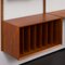 Teak Wall Unit with Dresser and Vinyl Records Cabinet by Poul Cadovius for Cado, Denmark, 1960s 10