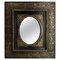 French Napoleon III Gilt and Black Stucco and Wood Wall Mirror, 1880s, Image 1