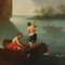 Jean-Baptiste François Pater, Landschaft mit Fluss und Booten, Öl auf Leinwand, Gerahmt 3