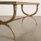 Table Basse Vintage en Marbre Laiton dans le style de Maison Jansen, 1950s 10