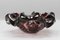 Mid-Century Dark Purple Murano Bubble Glass Bowl, Italy, 1960s 2