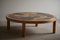 Danish Modern Round Coffee Table with Ceramic Tiles attributed to Sallingeboe, 1981 9