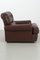 Vintage Leather Armchairs with Ottoman, Set of 2 5