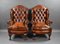 Leather Wing Chairs, 1920s, Set of 2 2