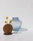 Ohana Stacking Pigeon Blue and Round Vase by Pia Wüstenberg 3