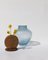 Ohana Stacking Pigeon Blue & Runde Vase von Pia Wüstenberg 3