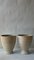 Beige Krater Vase aus Steingut von Elena Vasilantonaki 9