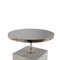 Table d'Appoint en Marbre Blanc et Nickel par Thai Natura 3