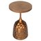 Natural Wood and Golden Metal Side Table by Thai Natura, Image 1